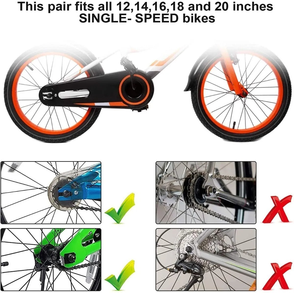 Ruedas Estabilizadores Ajustables Para Bicicleta Aro 12-16