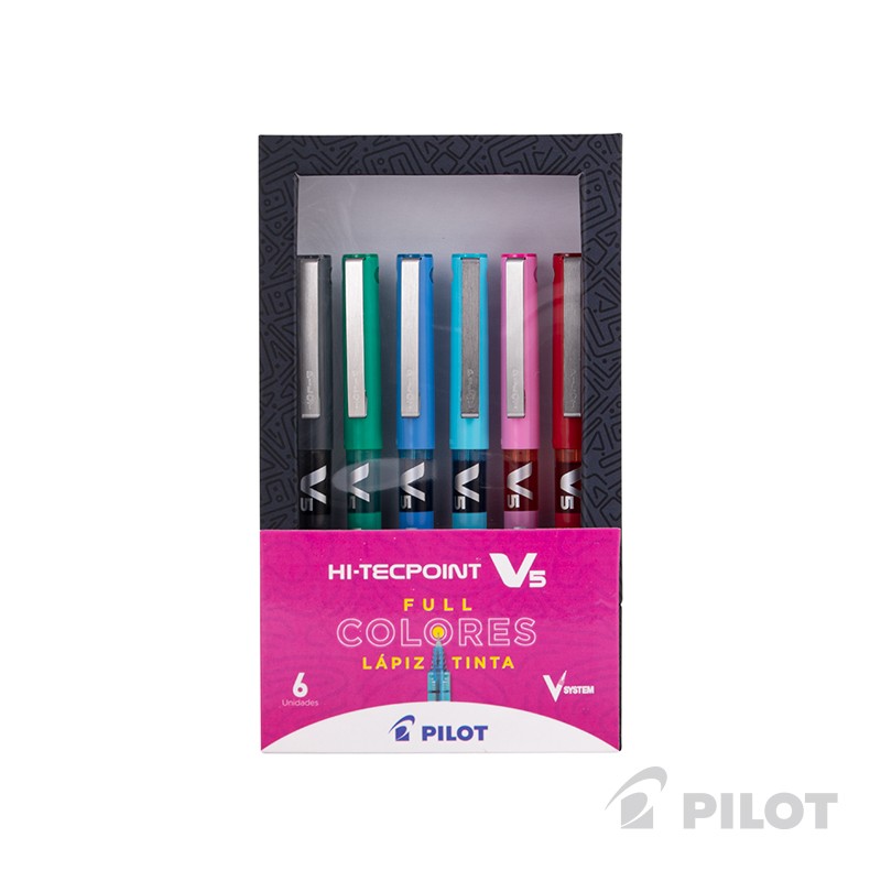 Set Lápices PILOT HI-TECPOINT V5 6 UN BXV502