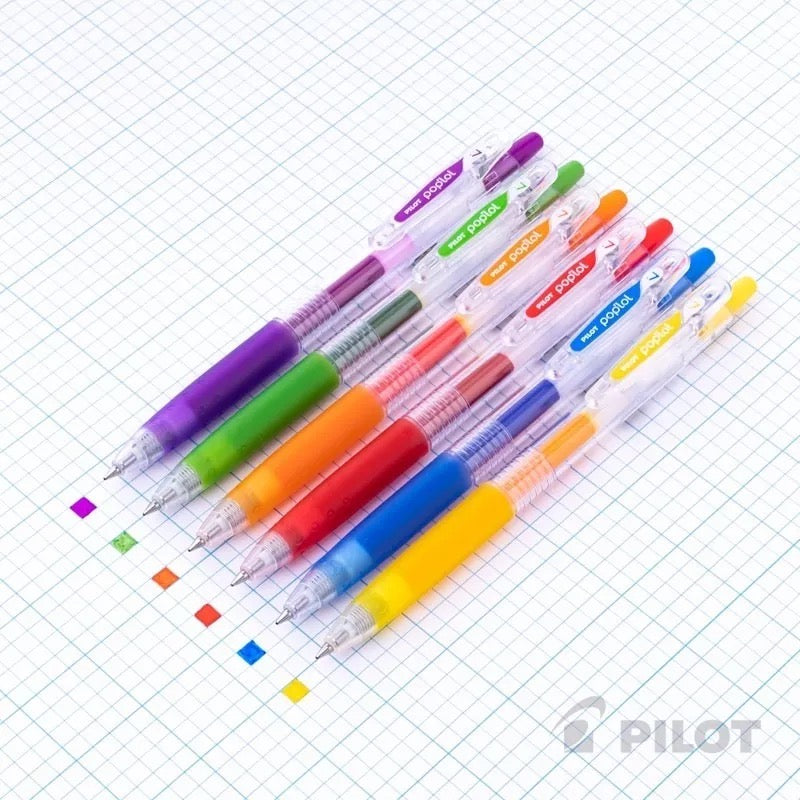 Set Lapices PILOT Gel POPLOL 0.7 Básicos 6u