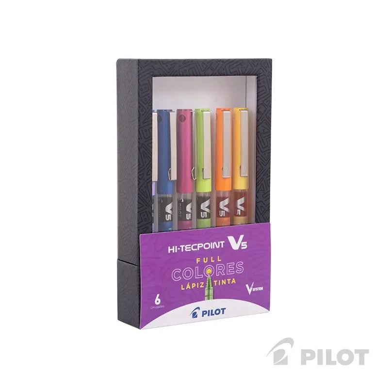 Set Lápices PILOT HI-TECPOINT V5 6 UN BXV501