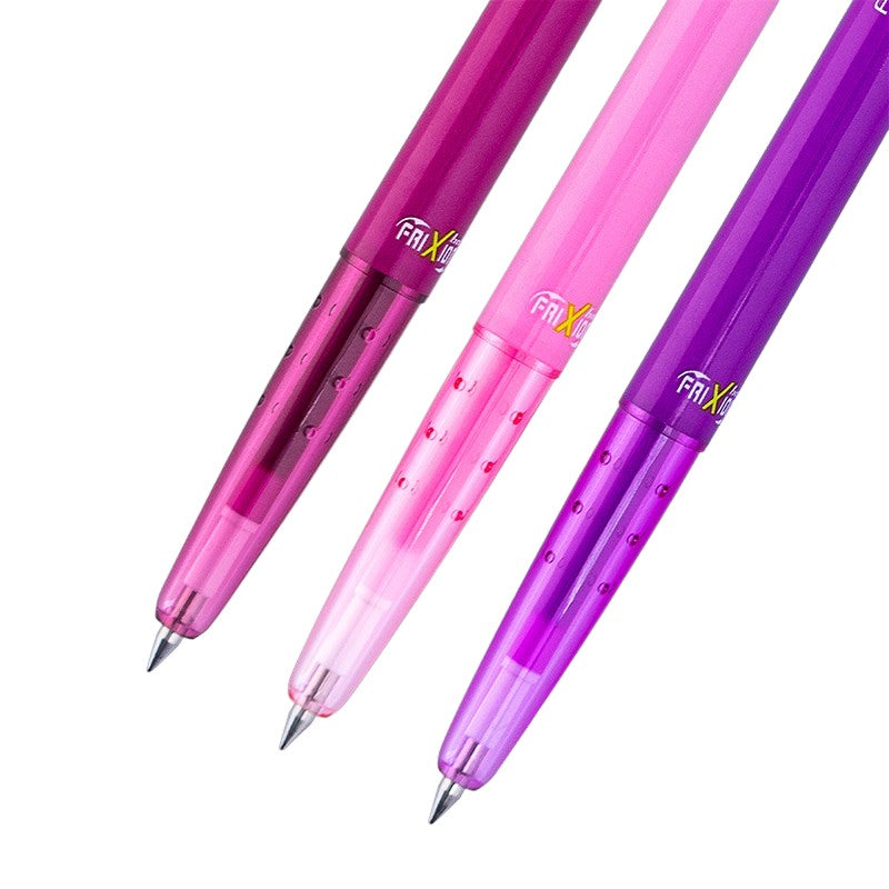 Set 3 Lápices FRIXION gel borrable burdeo púrpura y rosa
