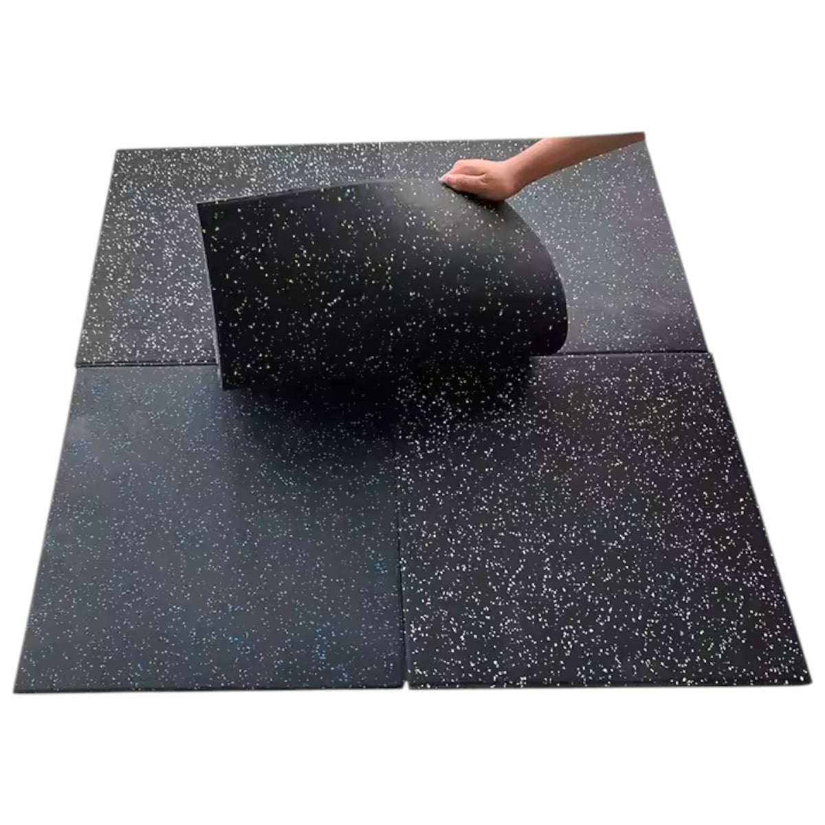 Piso Caucho Gimnasio 50x50cm X Grosor 2.5 cm