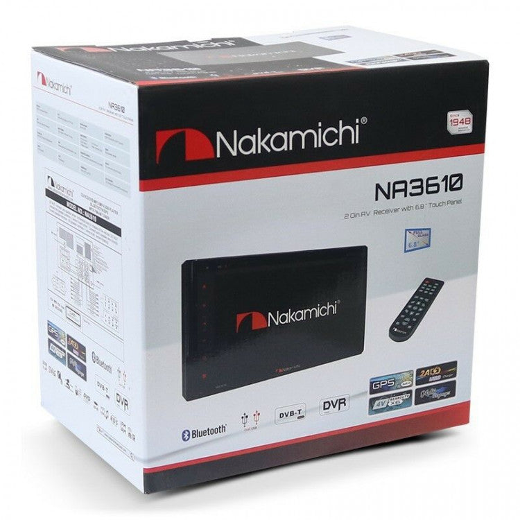 Radio Nakamichi Na3610 Doble Din Dvd Bluetooth Usb Gps