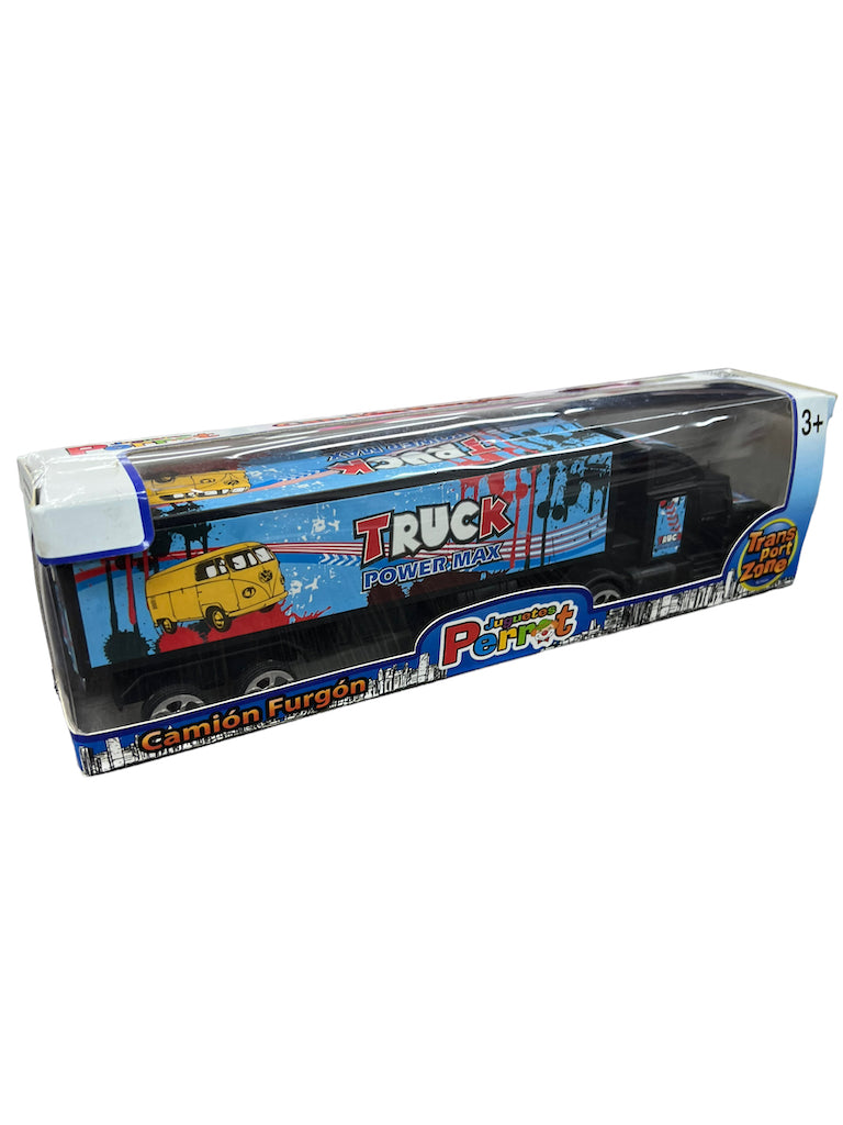 Juguete Camion Trailer Furgon Friccion