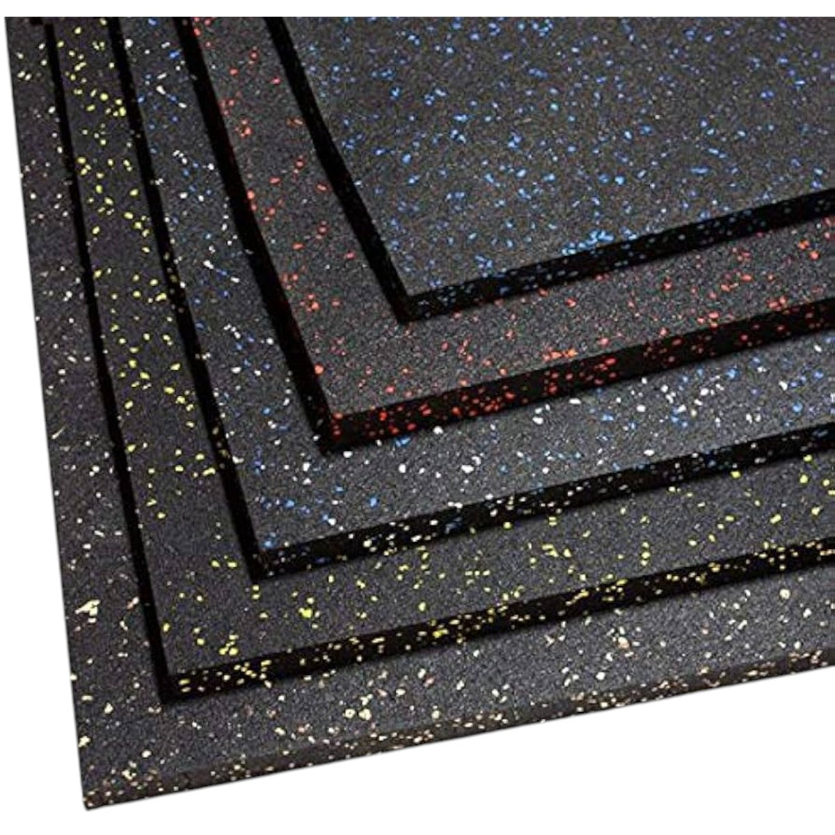 Piso Caucho Gimnasio Alto Trafico 100x100cm X 25mm