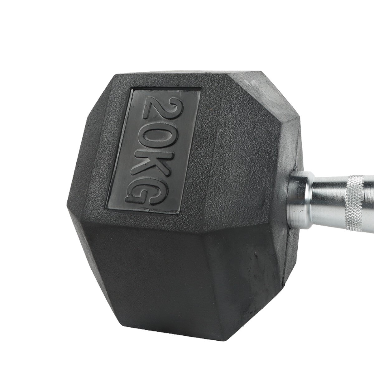 Mancuerna Hexagonal Acero Recubierta Caucho 20 Kg