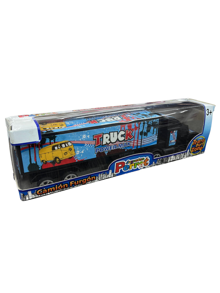Juguete Camion Trailer Furgon Friccion