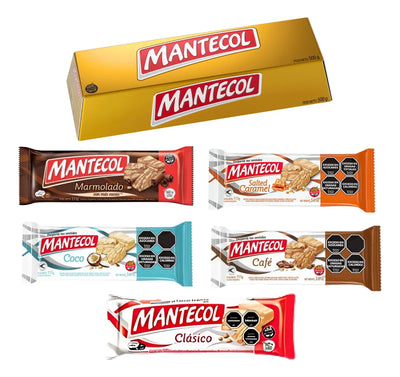 Pack Mantecol Lingote Marmolado Coco Caramel Cafe Clásico
