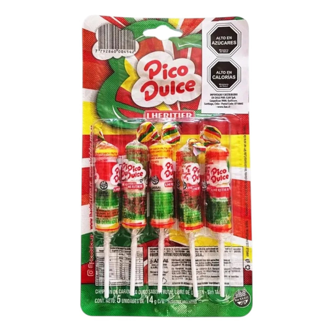 Pico Dulce Chupetines Sin Gluten Blister 5 Un Cumpleaños