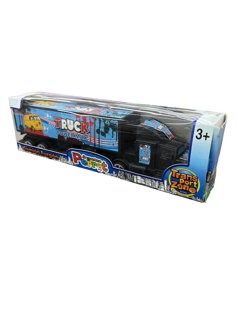 Juguete Camion Trailer Furgon Friccion