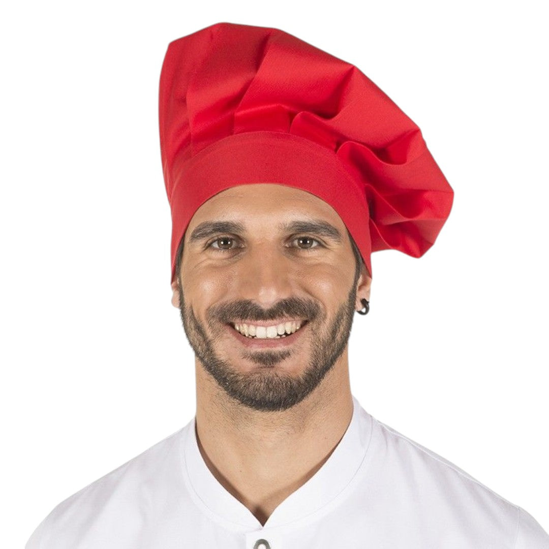 Gorro De Chef O Cocina Rojo Tipo Champiñon