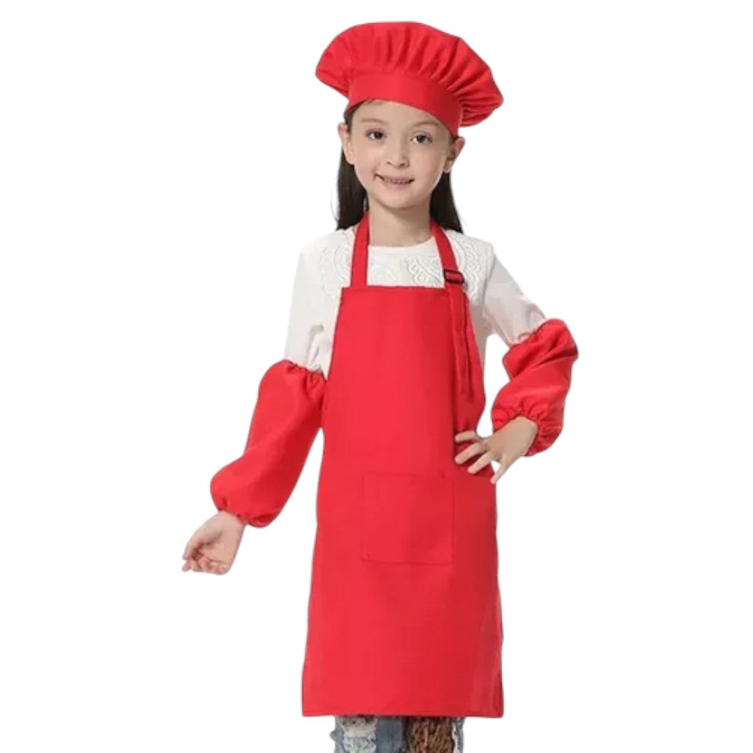 Set Delantal | Gorro | Mangas Disfraz Infantil Chef Cocina