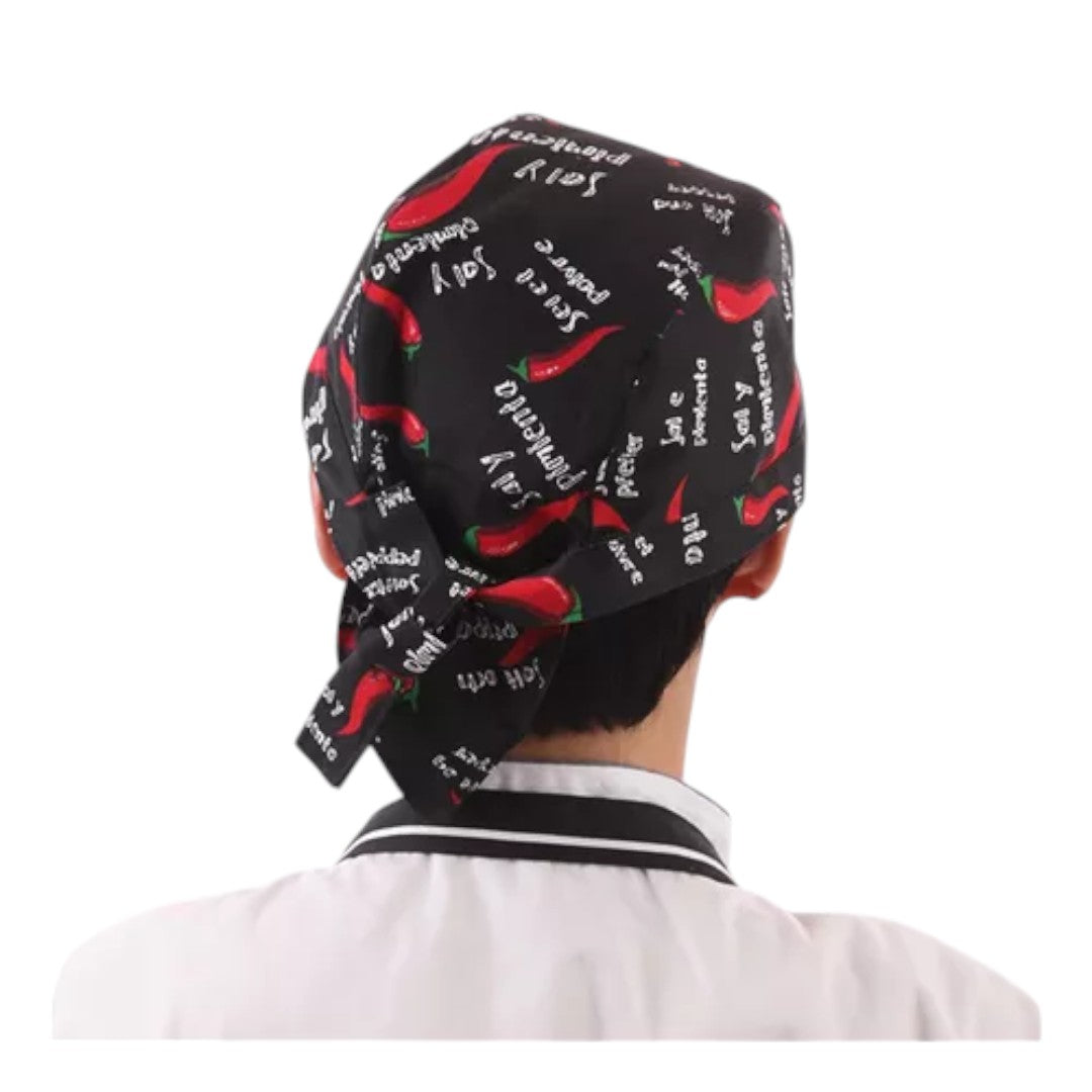Gorro O Bandana De Cocina Chef Con Lazo Amarrable