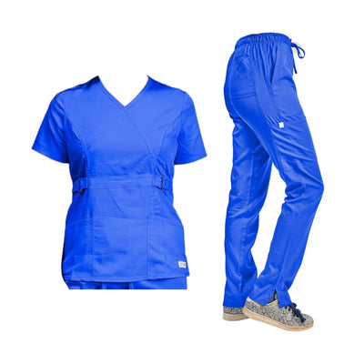 Conjunto Polera Y Pantalón Clinico Azul Real | Royal Blue