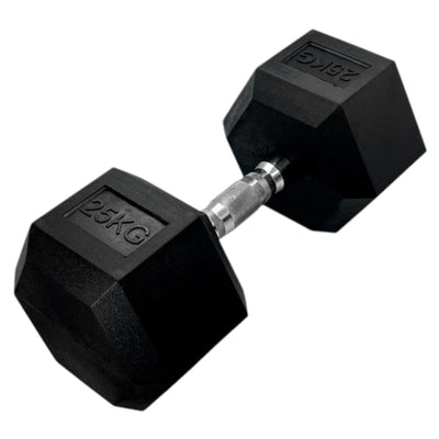 Mancuerna Hexagonal Acero Recubierta Caucho 22.5 Kg