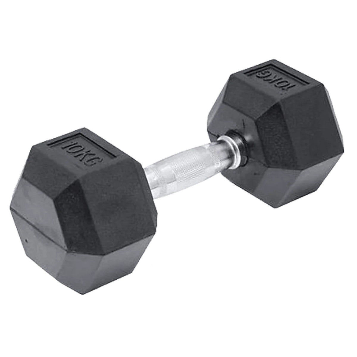 Mancuerna Hexagonal Acero Recubierta Caucho 10 Kg