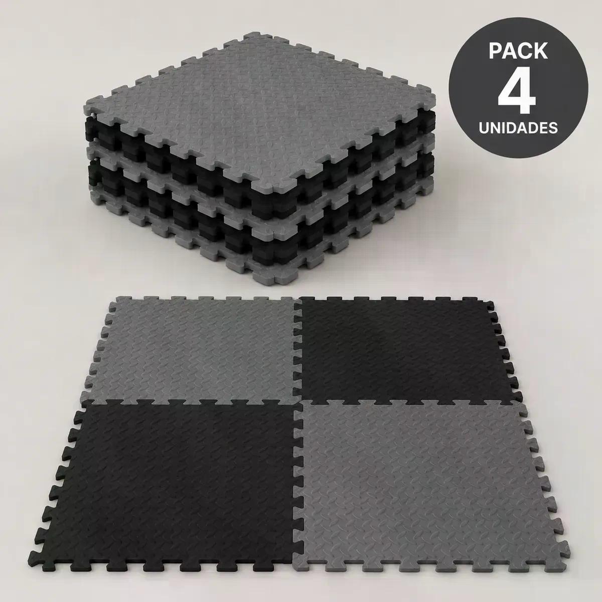 Pack X4 Tatami Piso Goma Eva 50x50x2 Alfombra Ejercicio