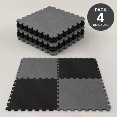 Pack X4 Tatami Piso Goma Eva 50x50x2 Alfombra Ejercicio