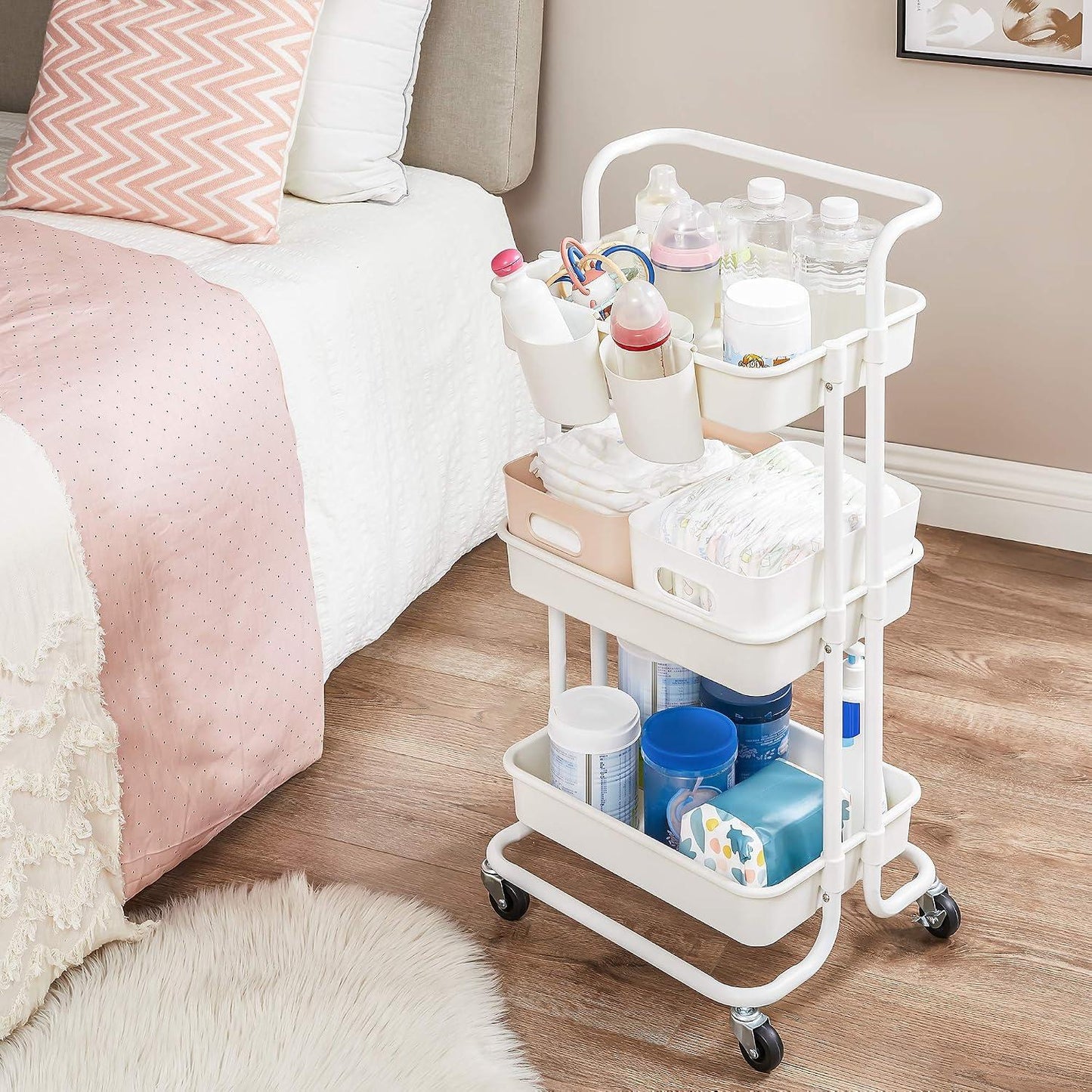 Carro Organizador Songmics 3 Niveles Con Ruedas Cocina
