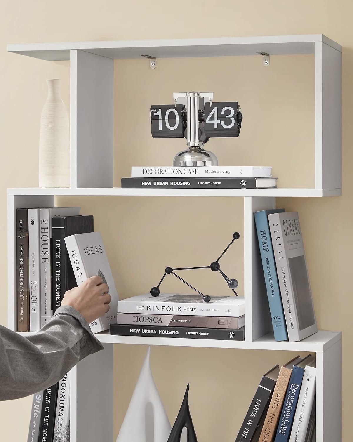 Estantería Librero Vasagle 6 Niveles Blanco Living Oficina
