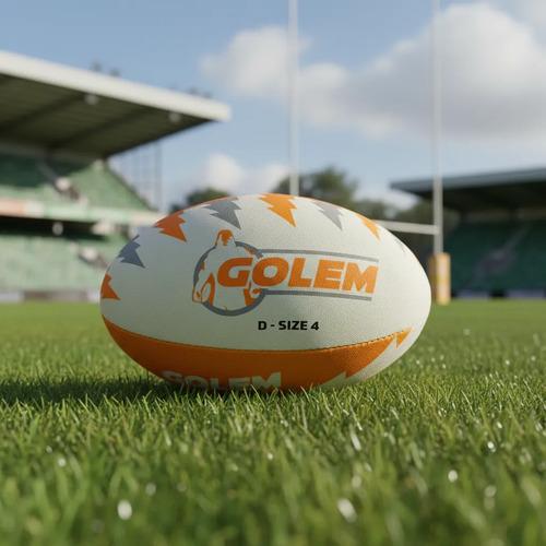 Pelota De Rugby Golem Tamaño 4 - Alta Duración Naranja