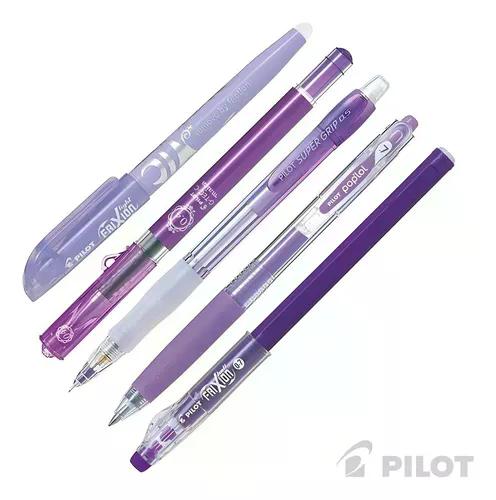 Set De 5 Lápices De Color Pilot Con Tonos Violeta Set Violeta