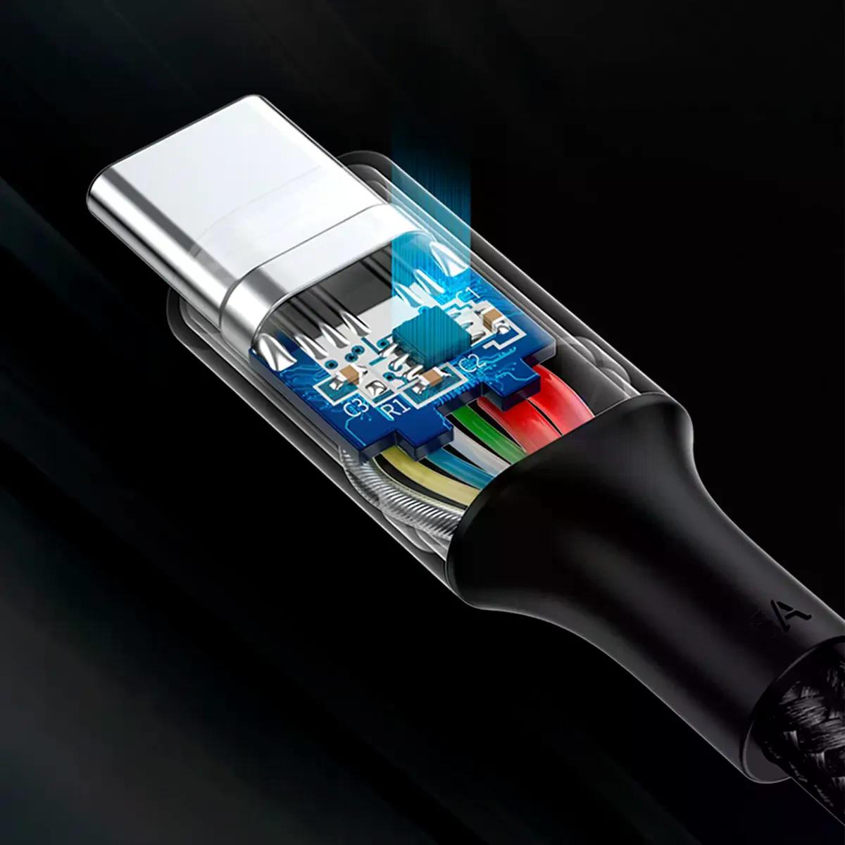 Cable Cargador Ugreen Usb C Carga Rapida 100 W 480 Mbps 2m Negro