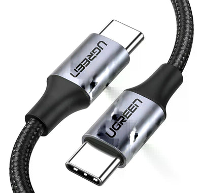 Cable Carga Rapida 4.0 60w 3a Y Datos Usb C 1 Metro Blindado Tenzado Para Notebook Celular