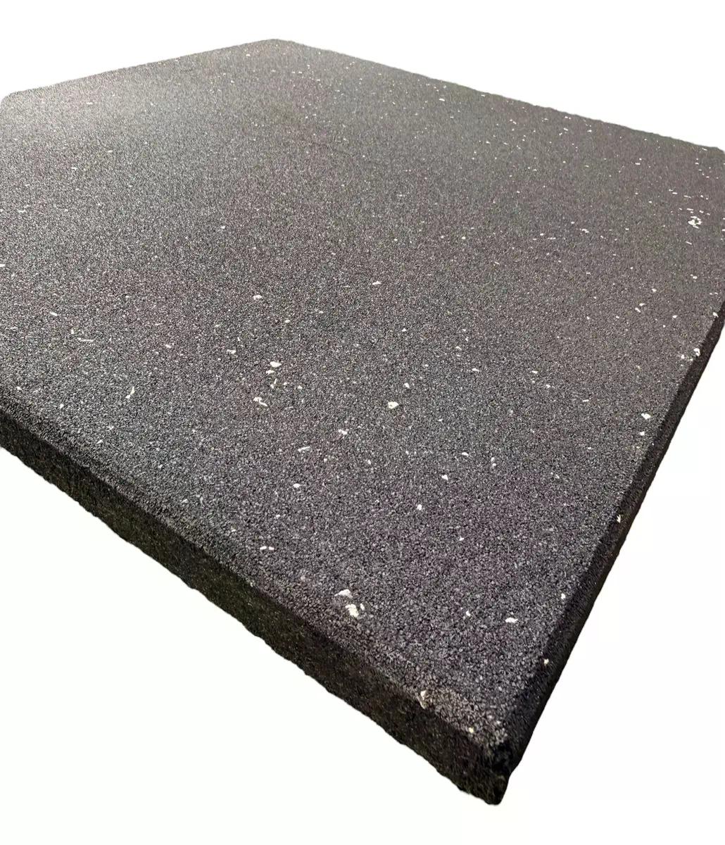 Piso Caucho Gimnasio Alto Trafico 100x100cmx20mm