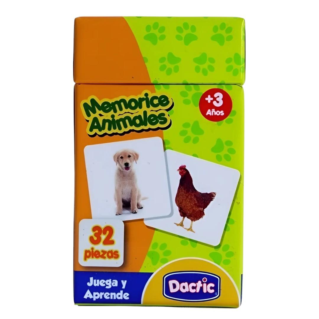 Juego de Mesa Memorice Animales Carton Dactic