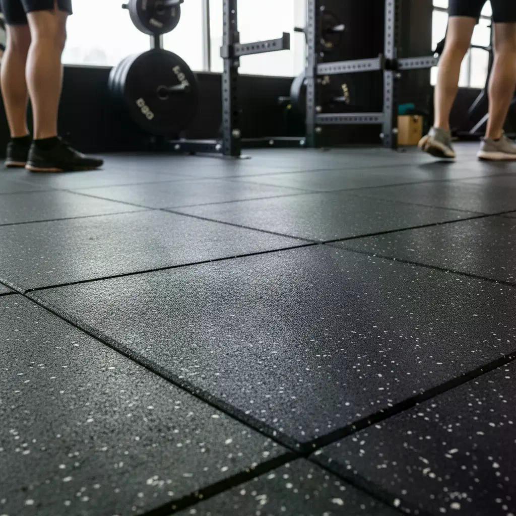 Piso Caucho Gimnasio 50x50cm X Grosor 2cm