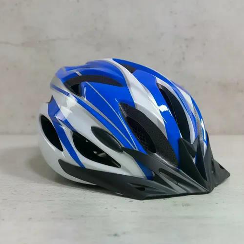 Kit Seguridad Bici Casco Mtb Azul + Candado U-lock Azul M/l