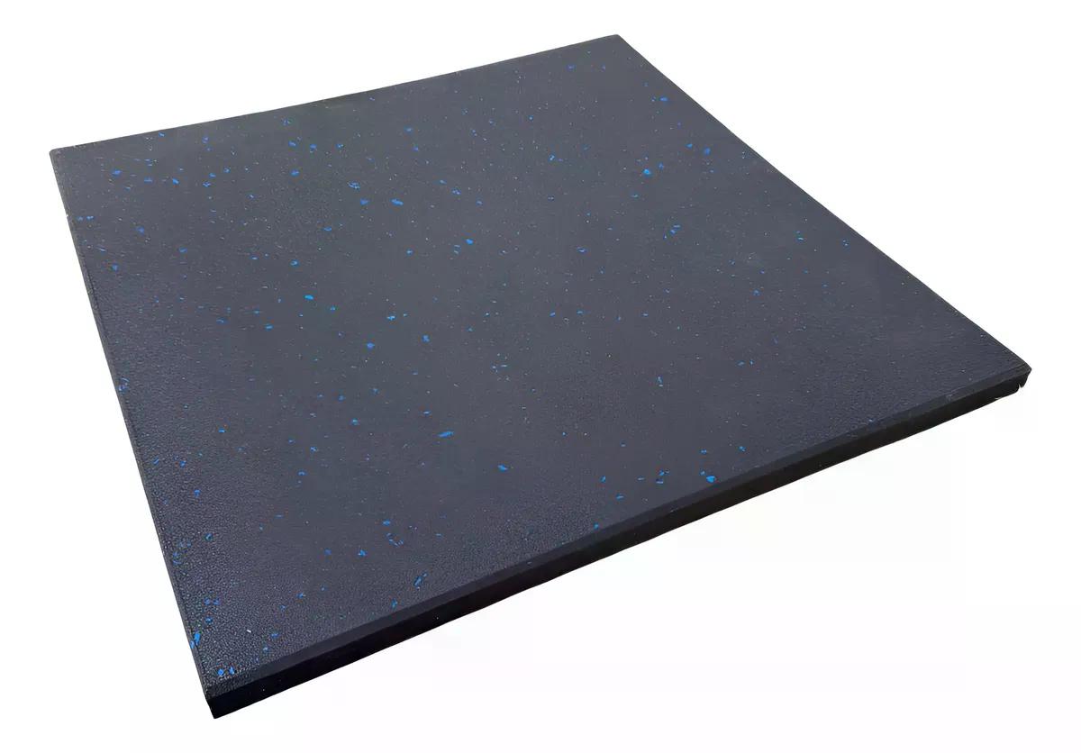 Piso Caucho Gimnasio 50x50cm X Grosor 2cm
