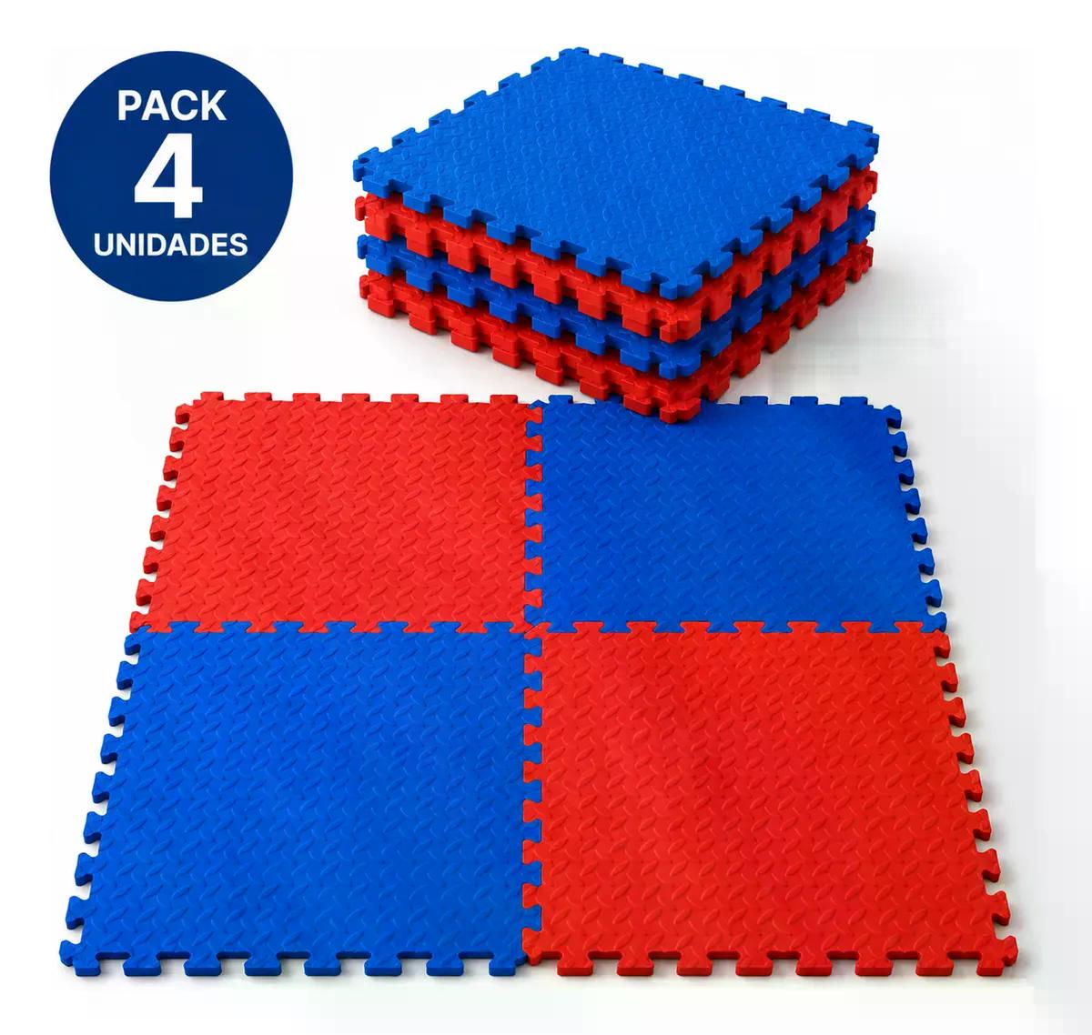 Pack X4 Tatami Piso Goma Eva 50x50x2 Alfombra Ejercicio