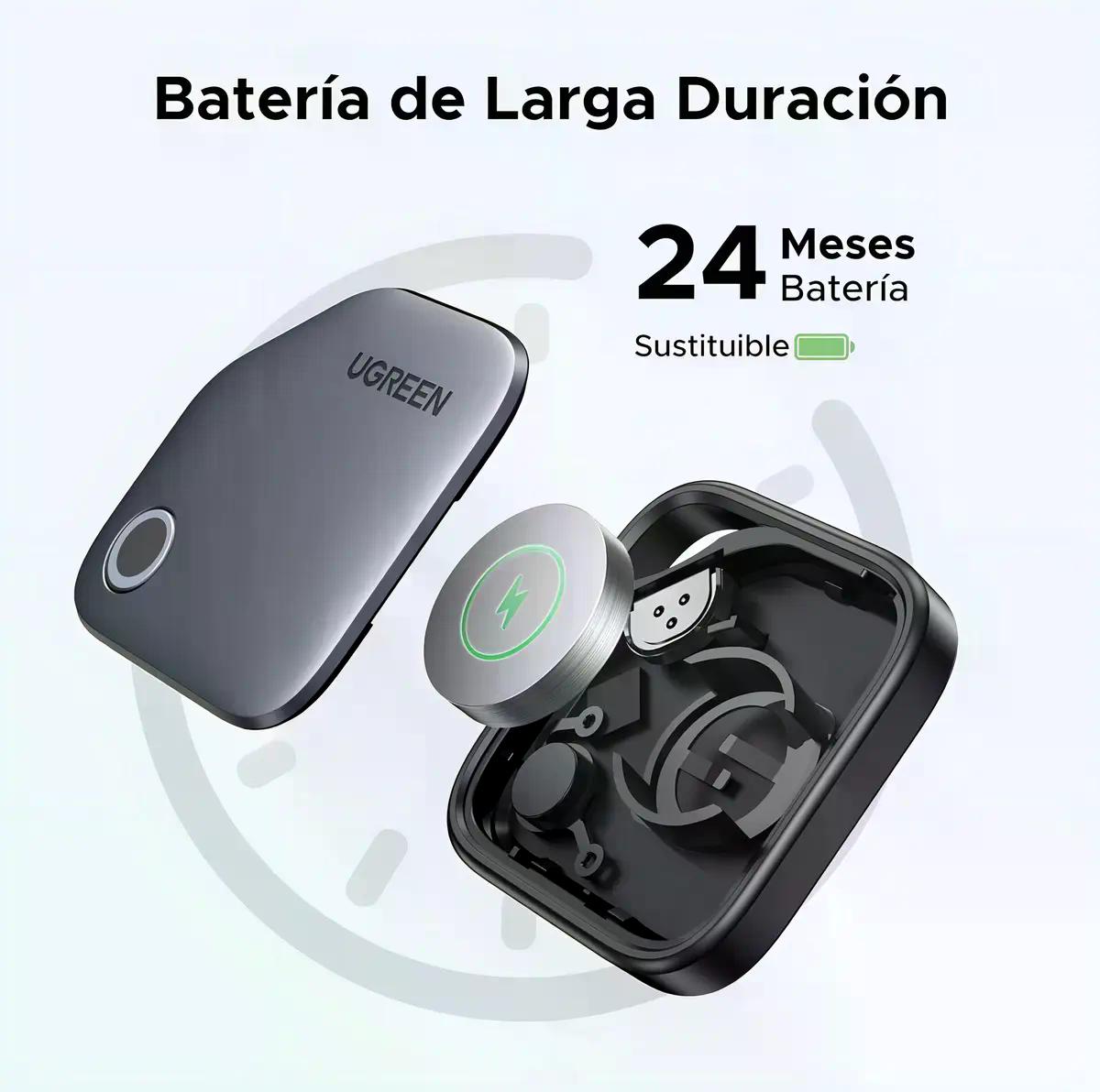 Ugreen Finetrack Localizador Apple Find My 2 Años Negro