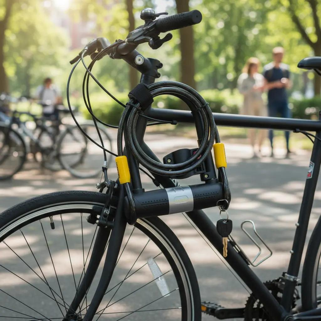 Pack 2 Candados U-lock Bulldog Con Cable Para Bicicleta Negro