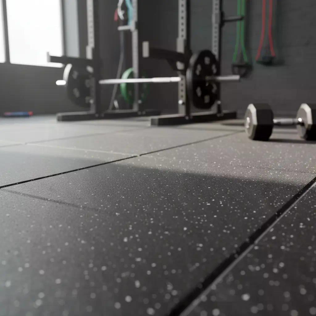 Piso Caucho Gimnasio 50x50cm X Grosor 2cm