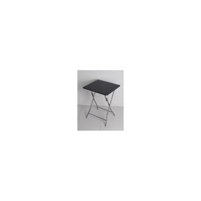Mesa Plegable Portátil Cuadrada 60x60 Multiuso Negra MobeDeko