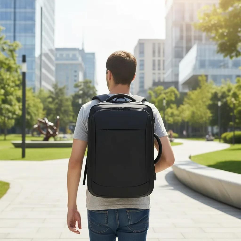 Mochila Maleta Antirrobo Impermeable Expansible 38l Usb