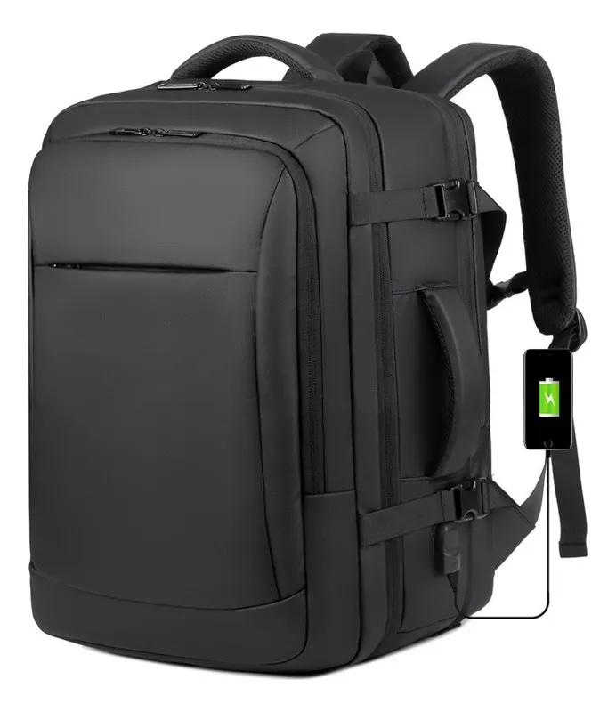 Mochila Maleta Antirrobo Impermeable Expansible 38l Usb