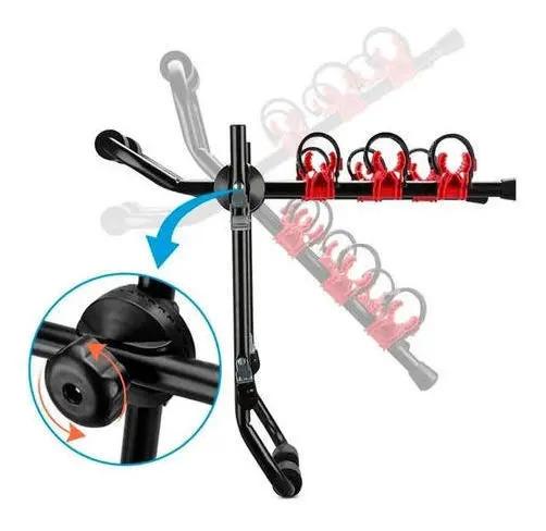 Kit Porta Bicicletas 3 Soportes + Candado Expansible Negro