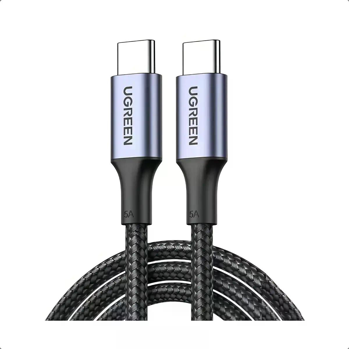 Cable Ugreen Carga Rapida Entrada Usb Tipo C 100w 1 Metro Negro