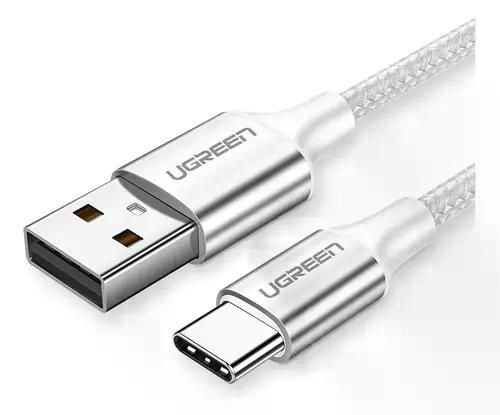 Cable Usb-c A Usb-a Ugreen 3a 2 Metros Reforzado Us288 Blanco