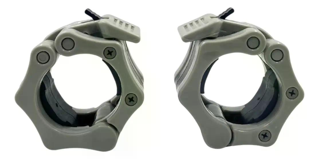 Par De Collarines Barra Olimpica 50mm Pesas Crossfit