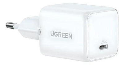 Cargador Rápido Ugreen Usb-c Gan Pd3.0 Qc4 De 20 W, Color Blanco