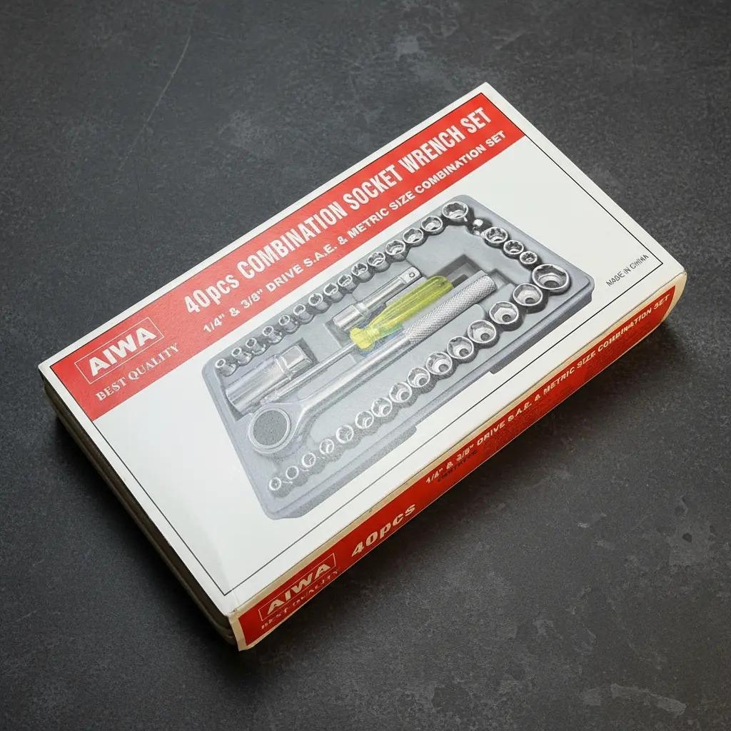 Pack 2 Kit De Herramientas 40 Piezas Con Maletín Negro