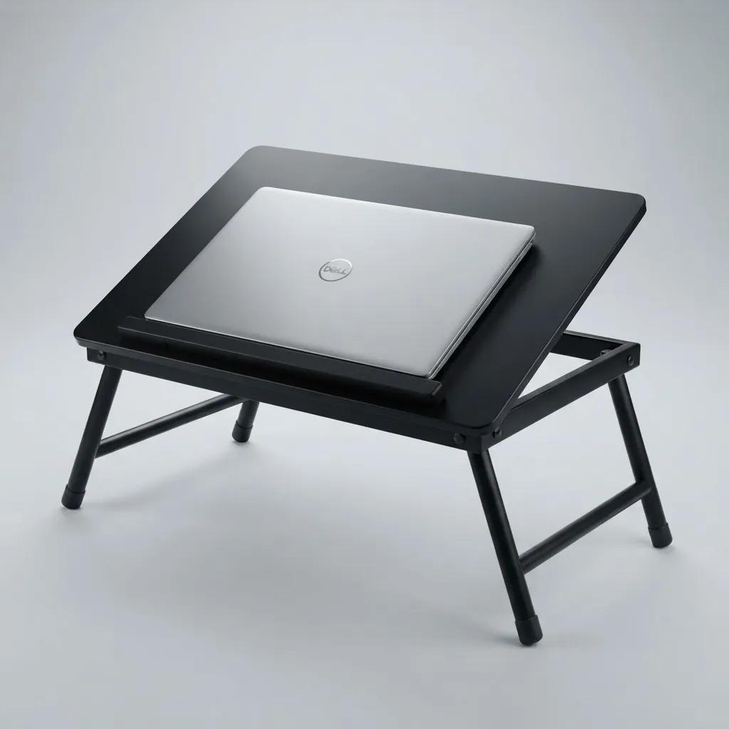 Mesa Notebook Plegable Para Cama Sofá Inclinable Negro