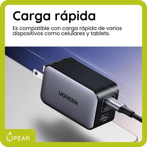 Ugreen 10334 Cd244 Cargador Rapido De Celular 65w Nexode Color Gris