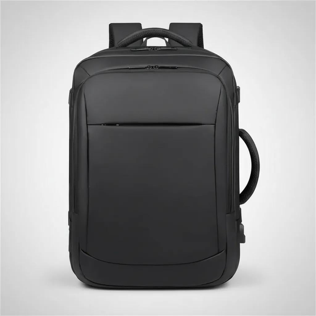Pack 2 Mochilas Antirrobo Impermeables Expansibles 38l Usb Negro Impermeable