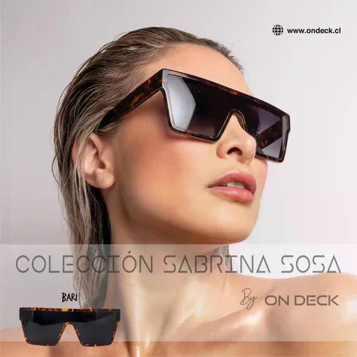 Lentes Anteojos De Sol Ondeck Bari By Sabrina Sosa Bari Marrón Oscuro Negro